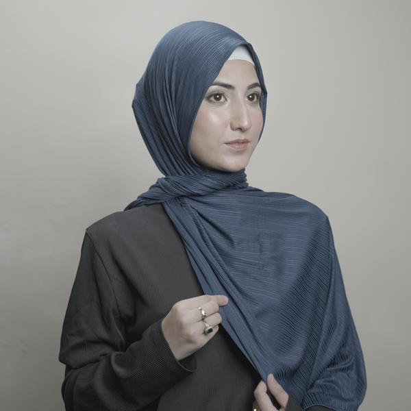 Blue Jersey Hijab