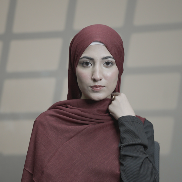 Turkish Mehroon Hijab