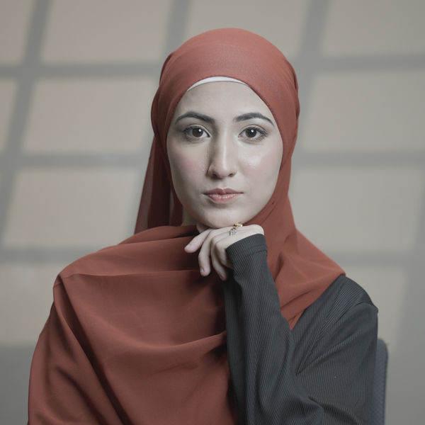 Purple Brown Hijab