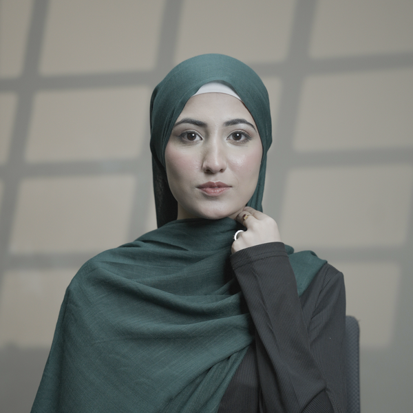 Greyish Turquoise Turkish Hijab